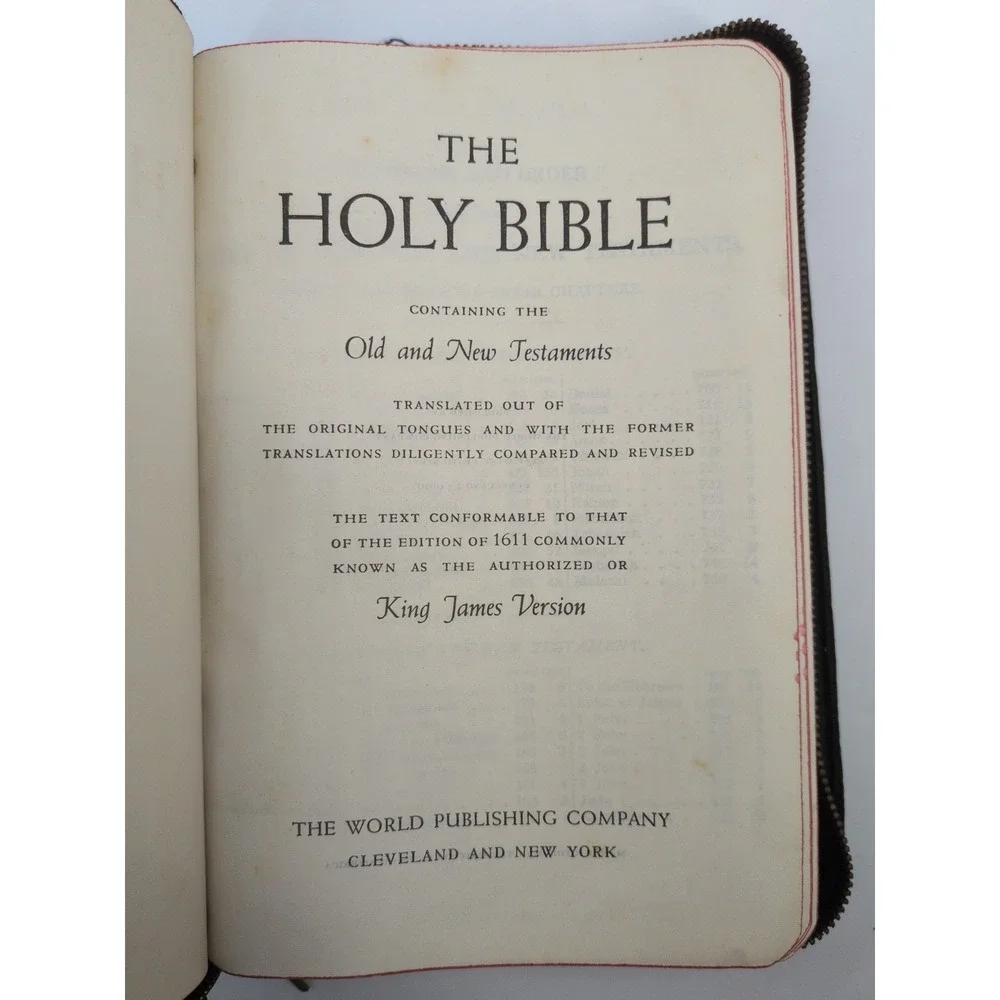 VNTG LOT 2 NEED TLC🚨Holy Bible KJV World Publishing Co. Illustrated -NO WRITING